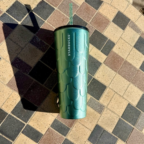 Starbucks stainless steel green metallic Tumbler mug excellent condition - Picture 14 of 15